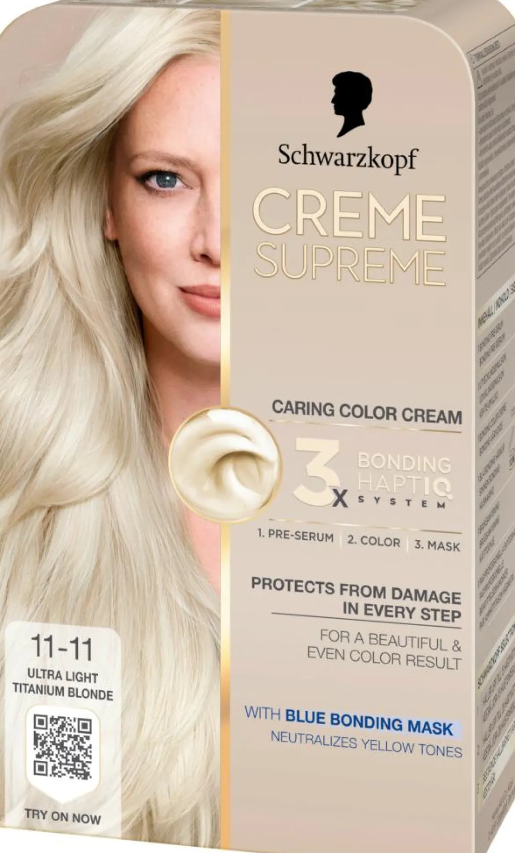 Schwarzkopf Permanent Hårfarve<Creme Supreme Caring Color Creme