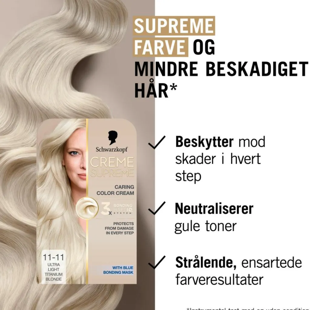 Schwarzkopf Permanent Hårfarve<Creme Supreme Caring Color Creme