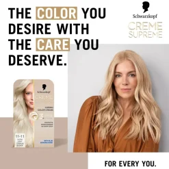 Schwarzkopf Permanent Hårfarve<Creme Supreme Caring Color Creme