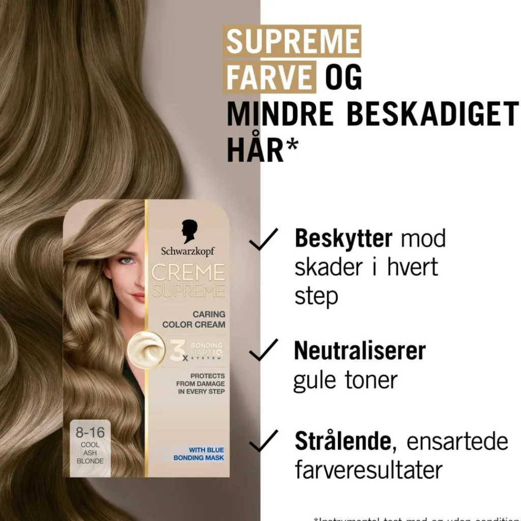 Schwarzkopf Permanent Hårfarve<Creme Supreme Caring Color Creme