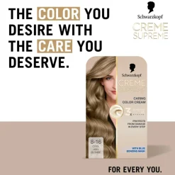 Schwarzkopf Permanent Hårfarve<Creme Supreme Caring Color Creme