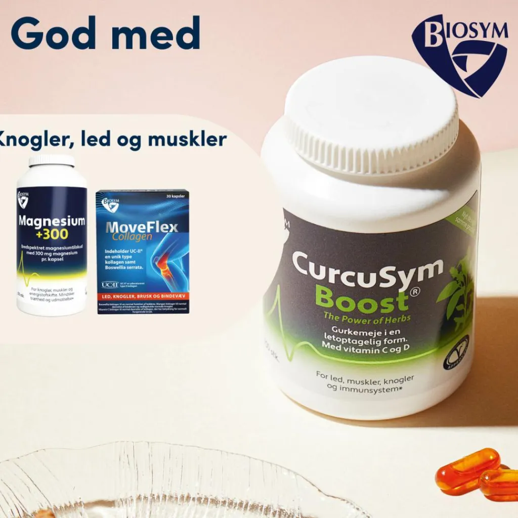 Biosym Ingredienser<CurcuSym Boost® Kosttilskud