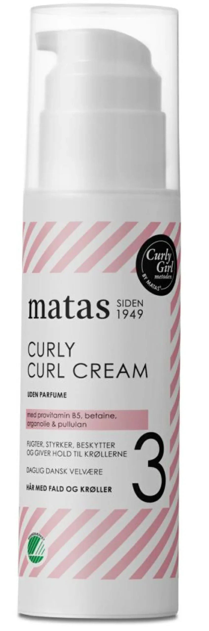 Matas Striber Styling Cream|Krøllet Hår<Curly Curl Cream Uden Parfume