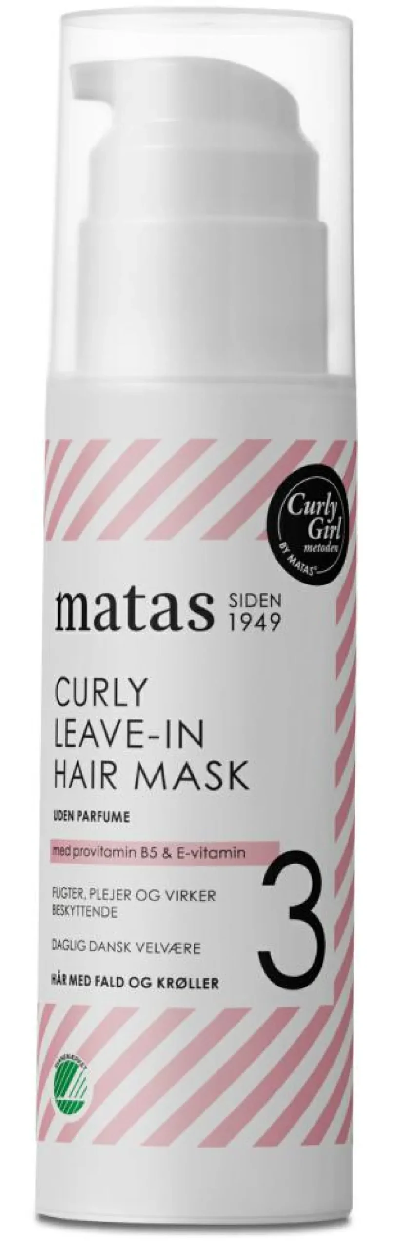 Matas Striber Hårkur<Curly Leave-In Hair Mask Uden Parfume