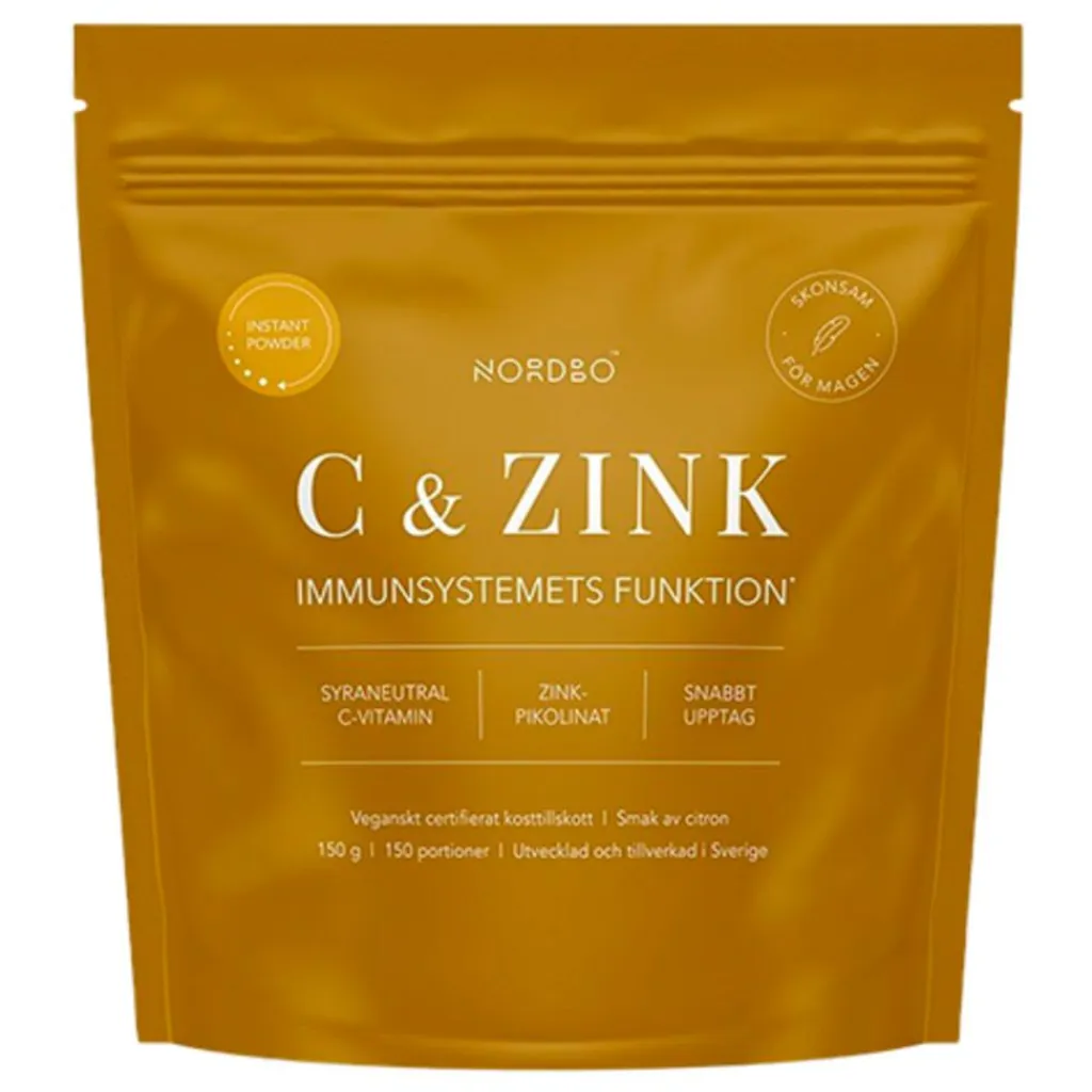 Nordbo C-Vitamin<C-Vitamin & Zink Instant Powder