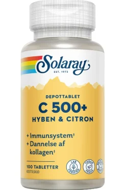 Solaray C-vitamin C500+ Hyben og Citron< C-Vitamin