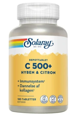 Solaray Ingredienser>C-vitamin C500+ Hyben og Citron