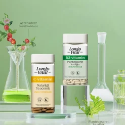Longo Vital Immunforsvar|C-Vitamin<C-vitamin naturligt fra acerola