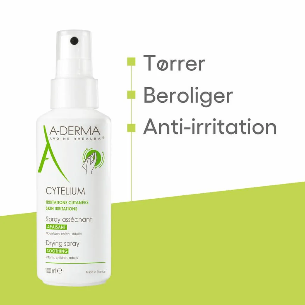 A-DERMA Cytelium Soothing & Drying Spray<Børn Babysalve|Hudpleje Til Børn