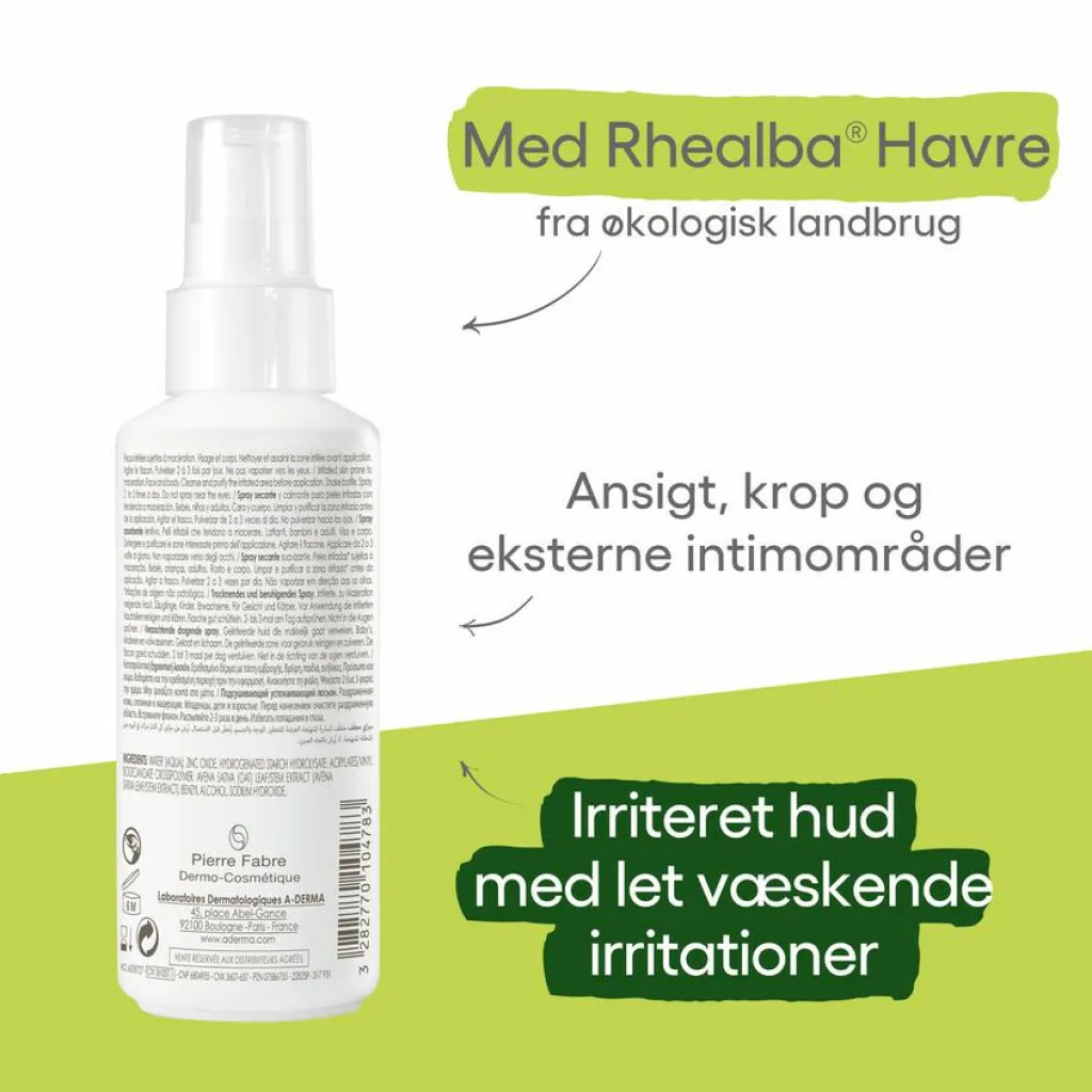 A-DERMA Cytelium Soothing & Drying Spray<Børn Babysalve|Hudpleje Til Børn