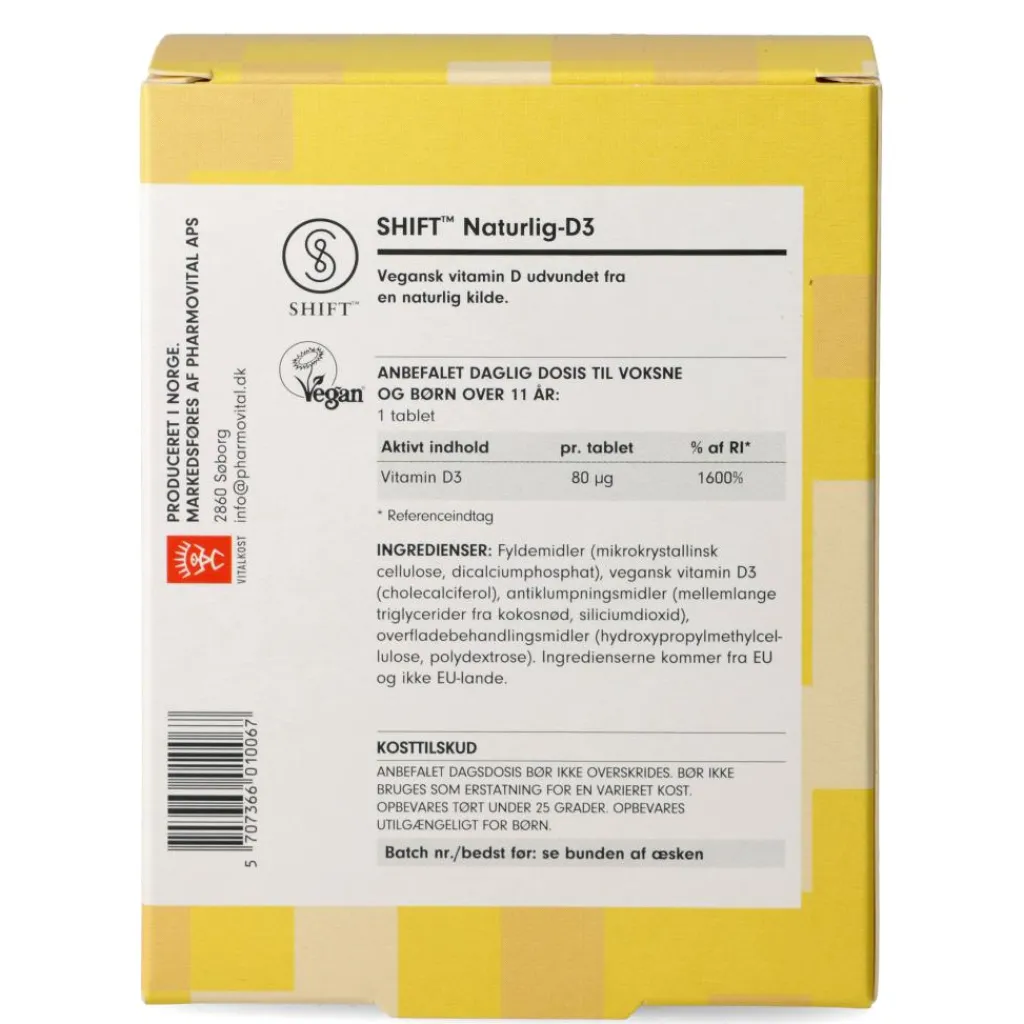 Shift D3< D-Vitamin
