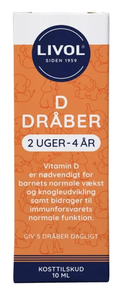 Livol D3 Dråber<Børn Børnevitaminer|Børnevitaminer