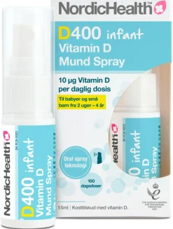 Nordic Health D-Vitamin<D400 Infant Vitamin D Mundspray