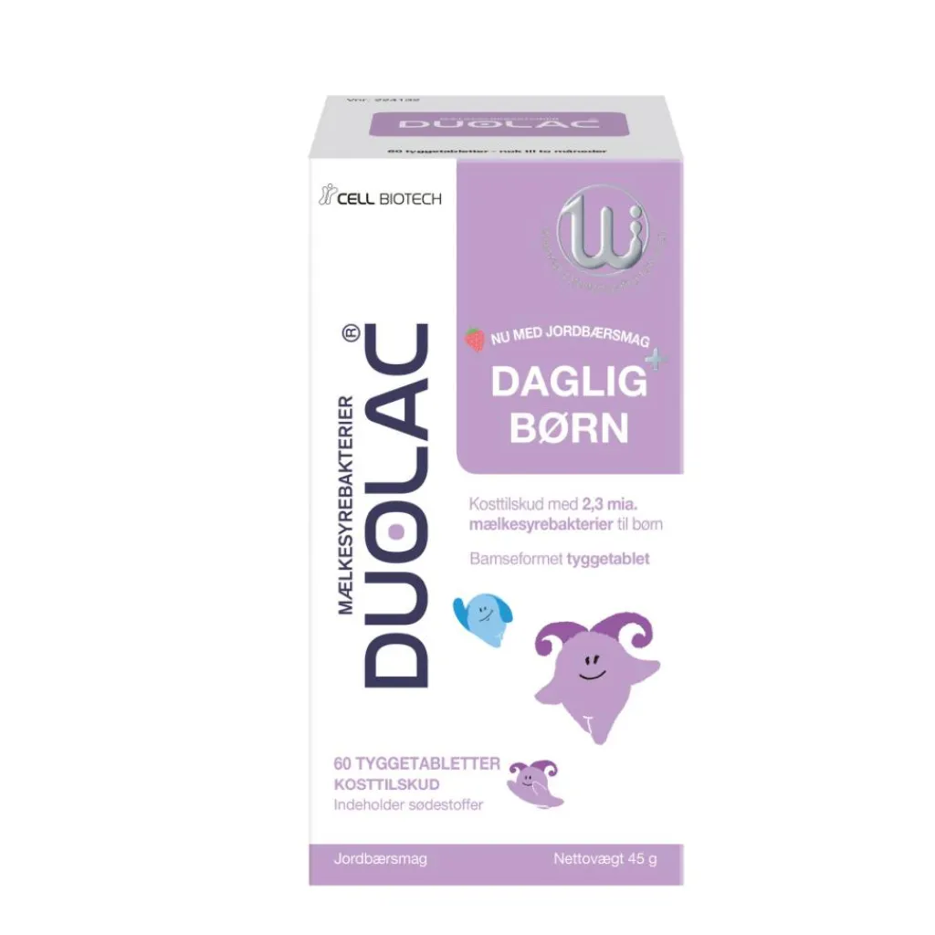 DUOLAC Mælkesyrebakterier Til Børn|Ingredienser<Daglig+ Børn