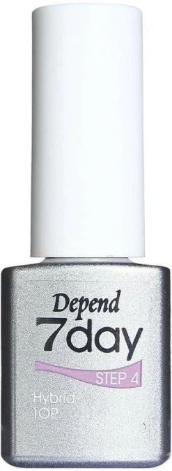 Depend Neglelak>7day Hybrid Top Coat, Step 4