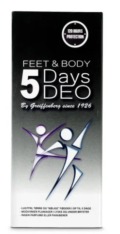 Safety5 Såler & Indlæg|Fodpleje>5Days Deo Feet & Body Spray