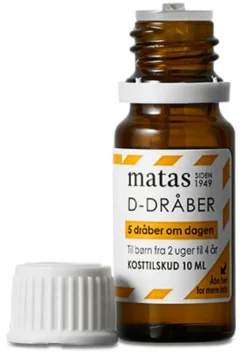 Matas Striber D-dråber konc.<Børn Børnevitaminer|Børnevitaminer