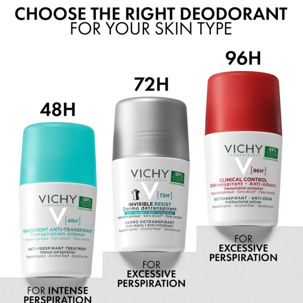 Vichy Kropspleje<Deo Roll-On Detransp 96H