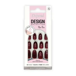 Depend Design Selection Bordeaux Red Medium Oval< Kunstige Negle Og Tilbehør