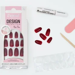 Depend Design Selection Bordeaux Red Medium Oval< Kunstige Negle Og Tilbehør