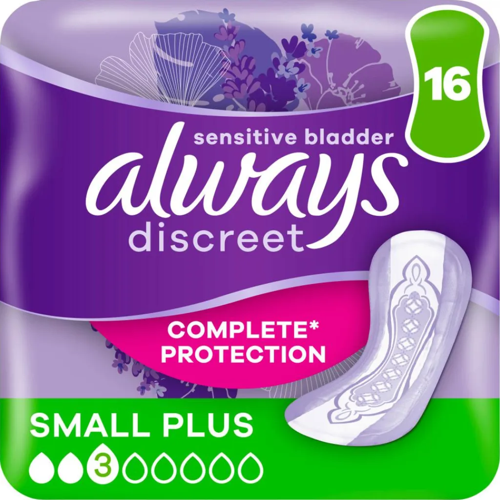 Always Discreet Inkontinensbind Small Plus< Inkontinens