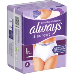 Always Inkontinens<Discreet Inkontinenstrusse Plus Large