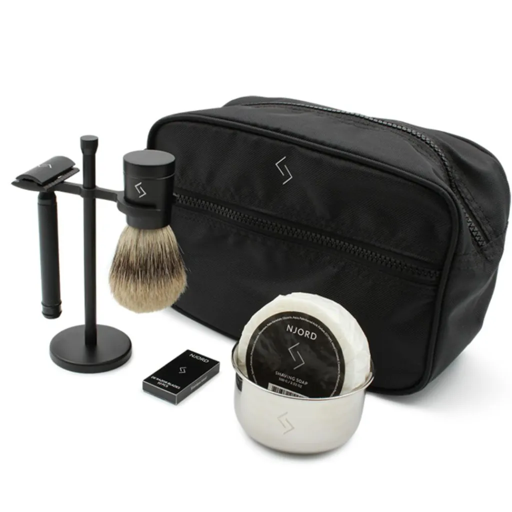 Njord Skægplejesæt|Tilbehør<Double Edge Safety Razor Set