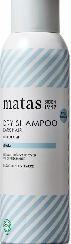 Matas Striber Tørshampoo>Dry Shampoo Dark Hair Uden Parfume