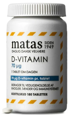 Matas Striber D-Vitamin<D-vitamin 70 µg