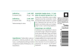 Longo Vital Immunforsvar|D-Vitamin<D-vitamin 25 µg, plantebaseret
