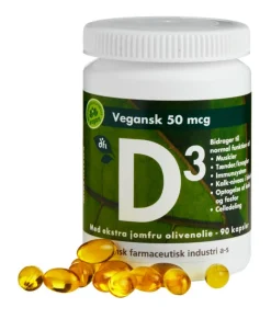 Grønne vitaminer D-Vitamin<D3-vitamin 50 mcg