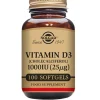 Solgar D3-vitamin 25 mcg softgel (1000 i.u.)< D-Vitamin