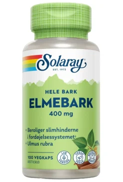Solaray Fordøjelse & Fibre<Elmebark 400 mg