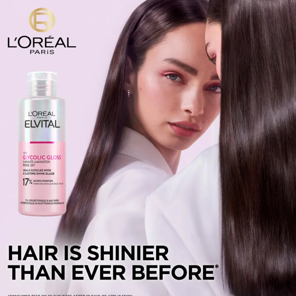 L'Oréal Paris Hårkur>Elvital, Glycolic Gloss, 5-minutters Glansbehandling