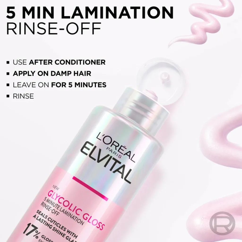 L'Oréal Paris Hårkur>Elvital, Glycolic Gloss, 5-minutters Glansbehandling