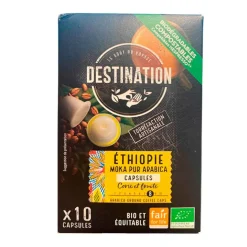 Destination Kaffe>Ethiopie Araabica kaffekapsler