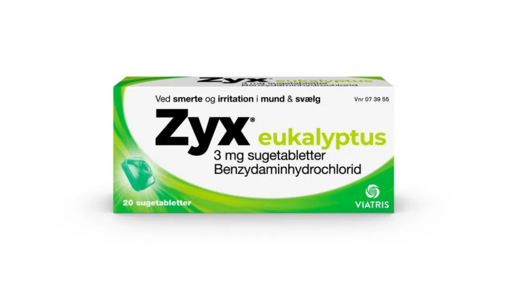 Zyx Forkølelse|Forkølelse>Eukalyptus Sugetabletter 3 mg
