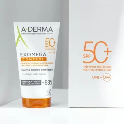 A-DERMA Exomega Control Anti-Scratching Sun Cream SPF50+< Solpleje