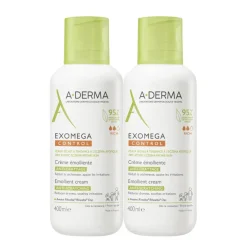 A-DERMA Exomega CONTROL Cream Duopack< Kropspleje