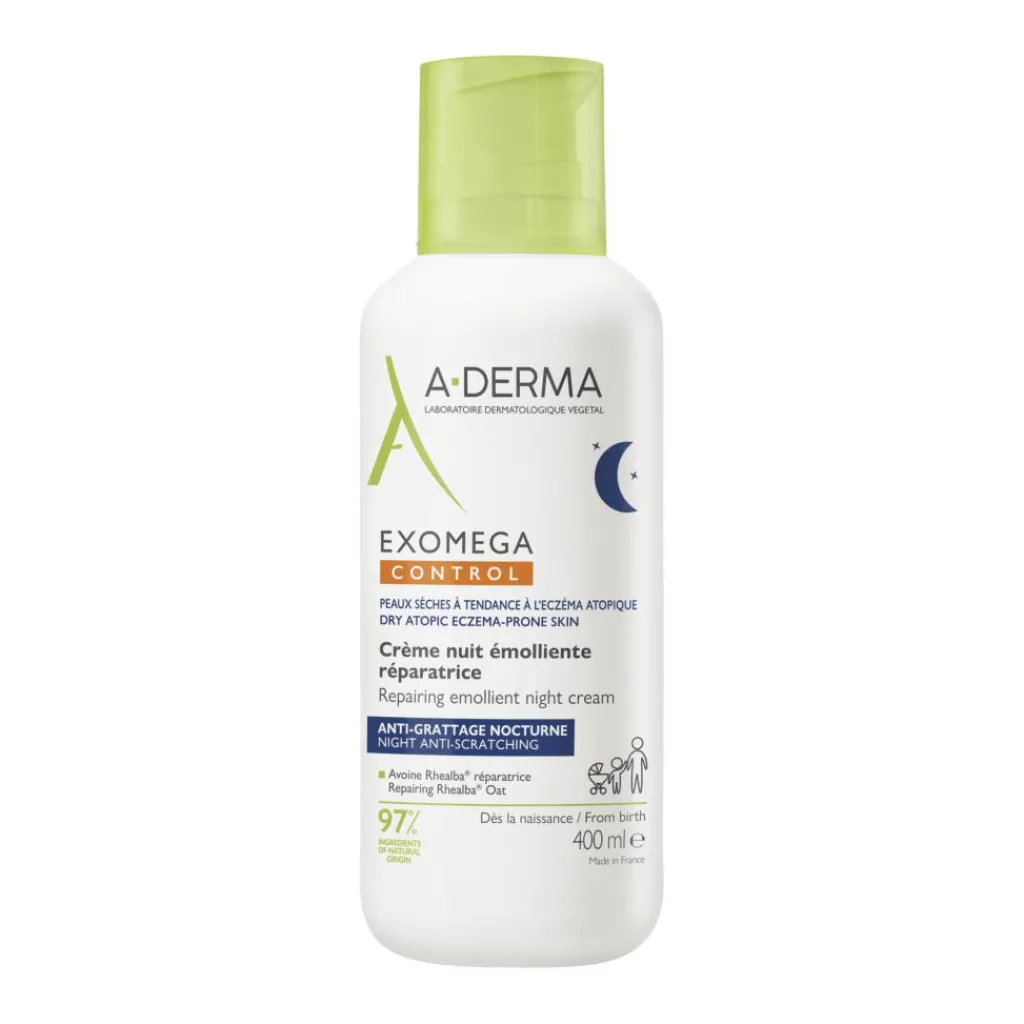 A-DERMA Exomega CONTROL Emollient Night Cream< Natcreme