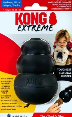 Kong Dyrelegetøj<Extreme Sort Bone