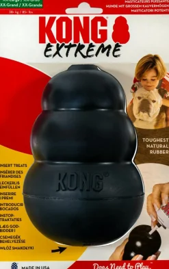Kong Dyrelegetøj<Extreme Sort Bone