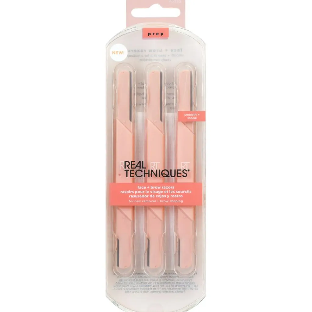 Real Techniques Øjenbrynstrimmere>Face and Brow Razors