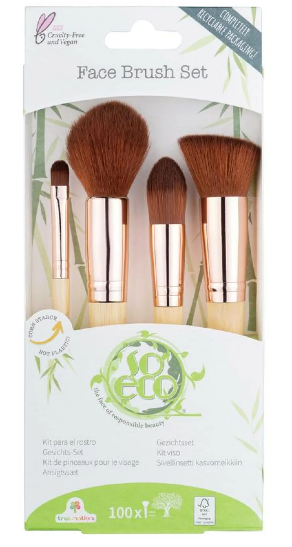 So Eco Makeupbørstesæt>Face Brush Kit