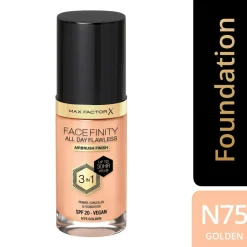 Max Factor Foundation<Facefinity All Day Flawness 3in1 Liquid Foundation