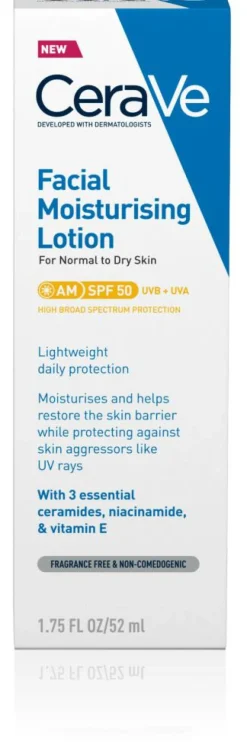 CeraVe Facial Moisturising Lotion SPF50< Dermatologisk Hudpleje Til Mænd|Til Mænd