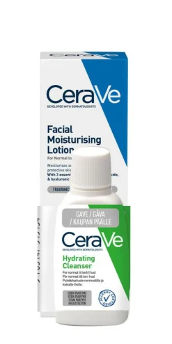CeraVe Facial Moisturising Lotion & Hydrating Cleanser Bundle< Dermatologisk Hudpleje Til Mænd|Ansigtspleje