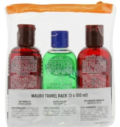 Malibu Rejsestørrelser<Fast Tanning Travel Essentials, SPF 4 Bronzing and Beta Carotene Oil, Sooth