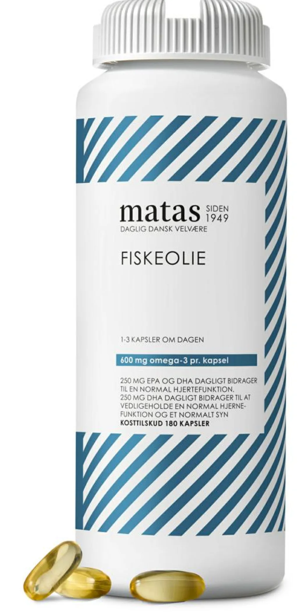 Matas Striber Fiskeolie & Omega 3<Fiskeolie 1000 mg
