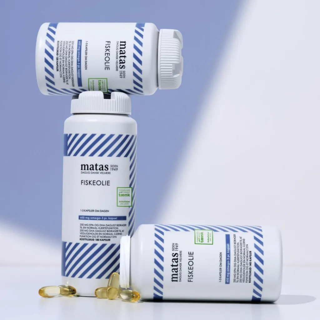 Matas Striber Fiskeolie & Omega 3<Fiskeolie 1000 mg